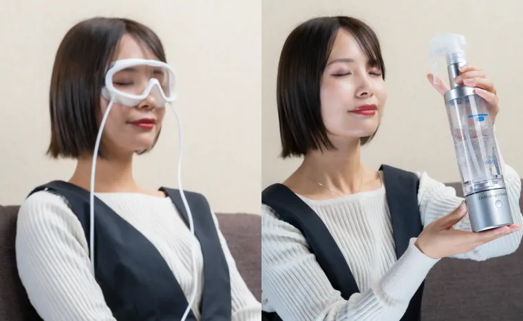 ドクター水素ゴーグルと水素水スプレー